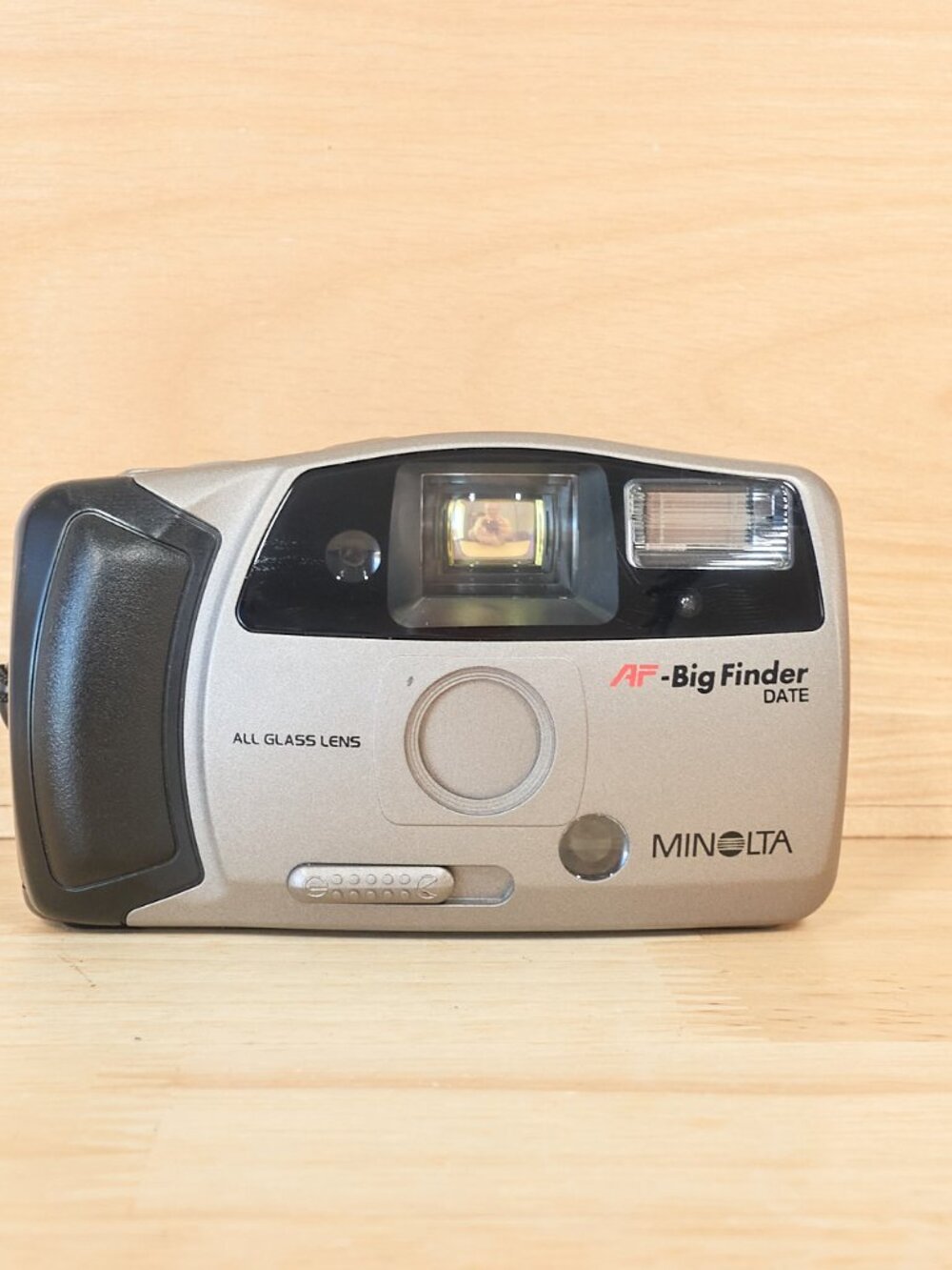 Minolta AF-Big Finder DATE 35mm Film Point & Shoot Camera Tested with Case